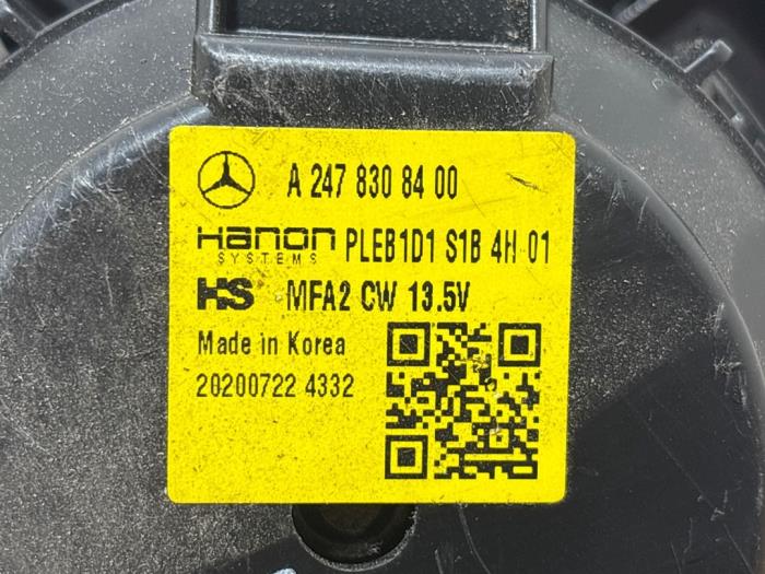 Moteur de ventilation chauffage Mercedes CLA