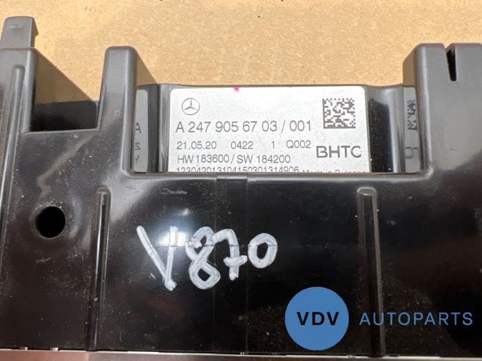 Panneau de commandes chauffage Mercedes A-Klasse