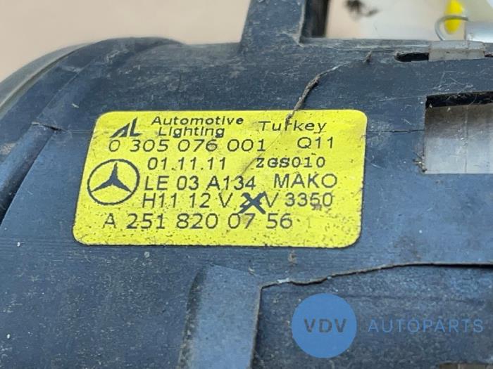 Fog light, front left Mercedes A-Klasse