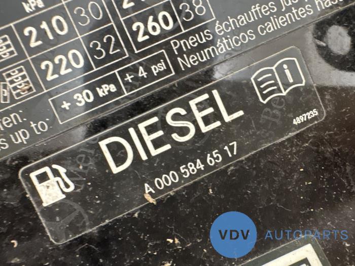 Clapet réservoir Mercedes A-Klasse