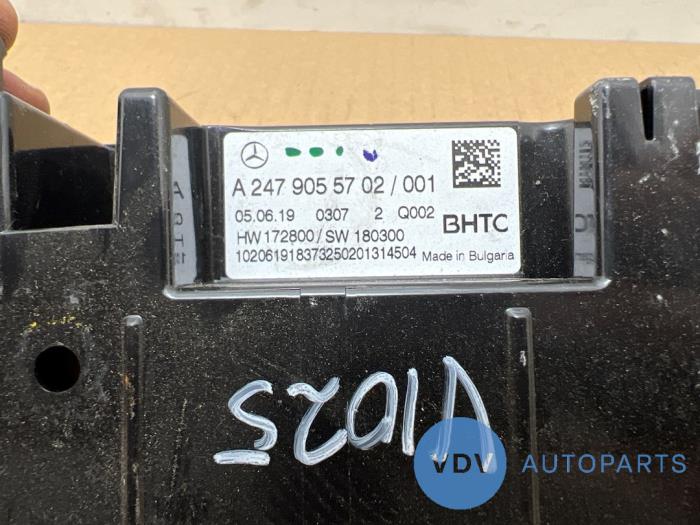 Panneau de commandes chauffage Mercedes A-Klasse