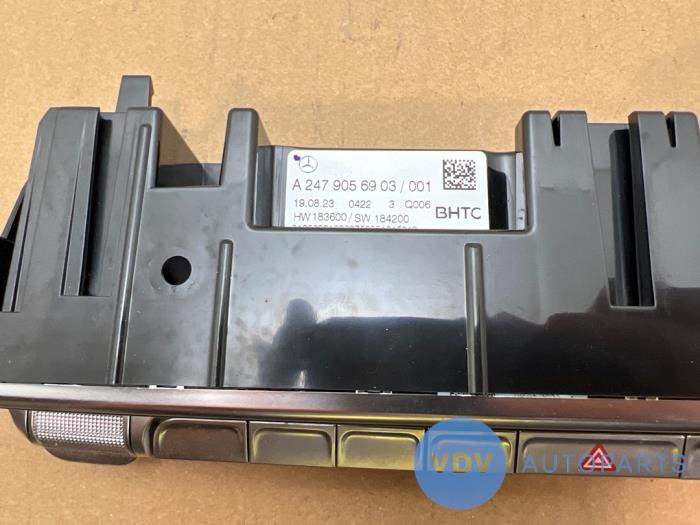 Heater control panel Mercedes A-Klasse