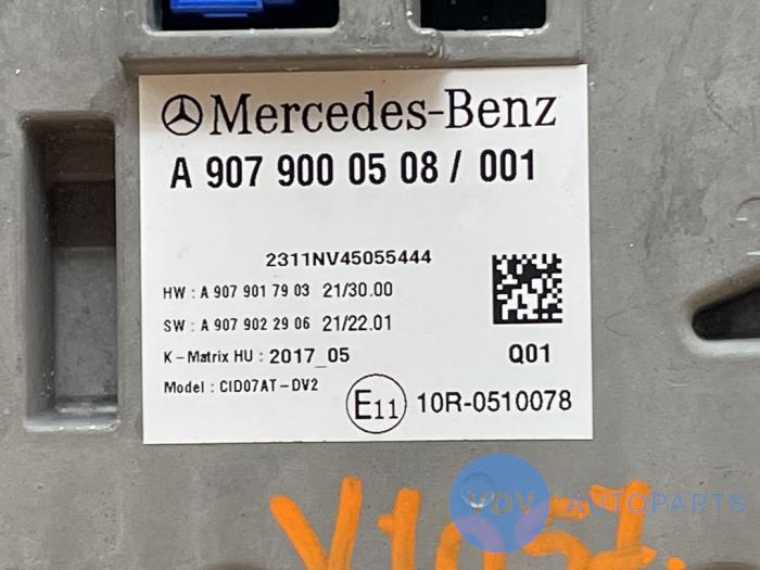 Navigation display Mercedes Sprinter