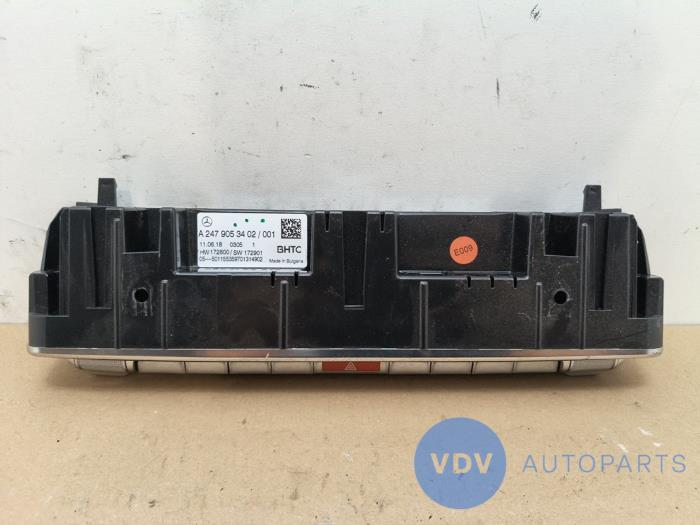 Panneau de commandes chauffage Mercedes A-Klasse