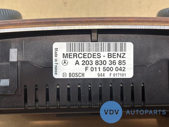 Panneau de commandes chauffage Mercedes C-Klasse