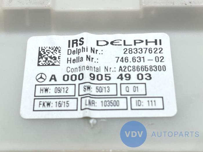 Oswietlenie wewnetrzne przód Mercedes CLS-Klasse