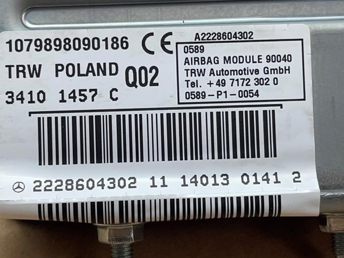 Airbag latéral Mercedes S-Klasse
