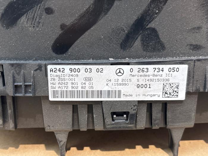 Odometer KM Mercedes B-Klasse