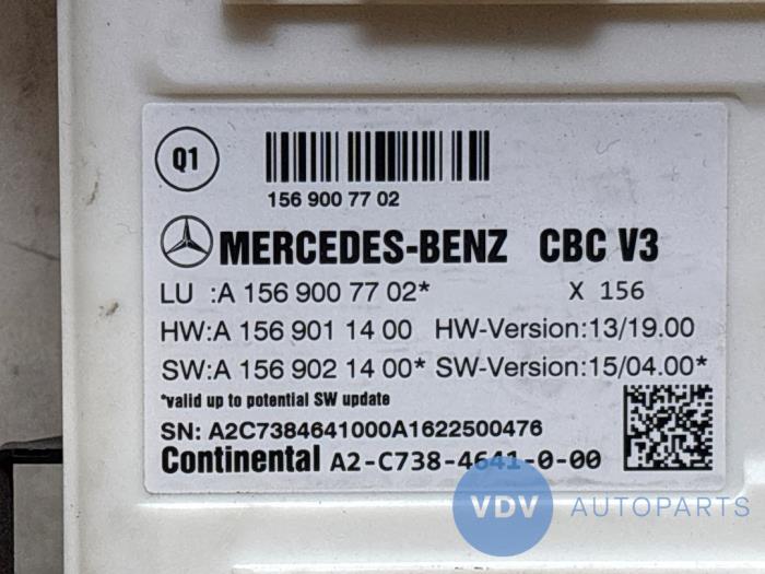 Módulo de confort Mercedes B-Klasse