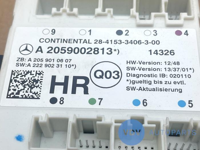 Module verrouillage central des portes Mercedes C-Klasse
