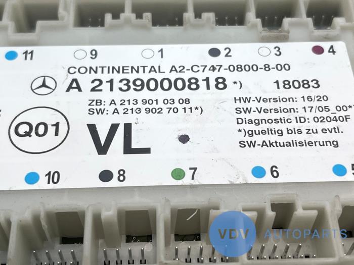 Central door locking module Mercedes E-Klasse