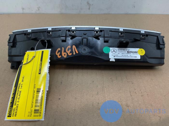 Panneau de commandes chauffage Mercedes E-Klasse