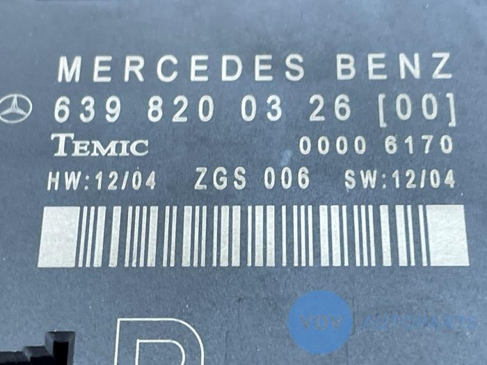 Module verrouillage central des portes Mercedes Vito