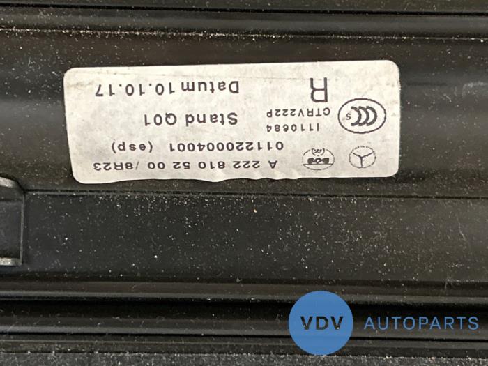 Oslona przeciwsloneczna elektryczna prawy tyl Mercedes S-Klasse