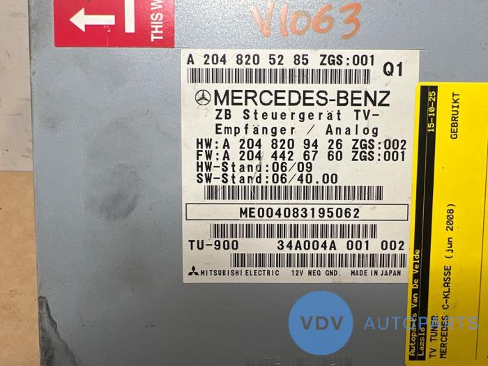 TV tuner Mercedes C-Klasse