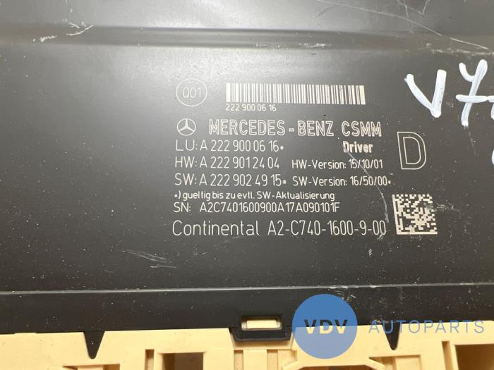 Seat heating module Mercedes S-Klasse