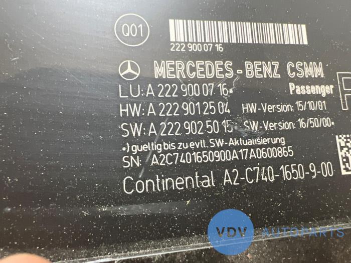 Sitzheizungsmodul Mercedes S-Klasse