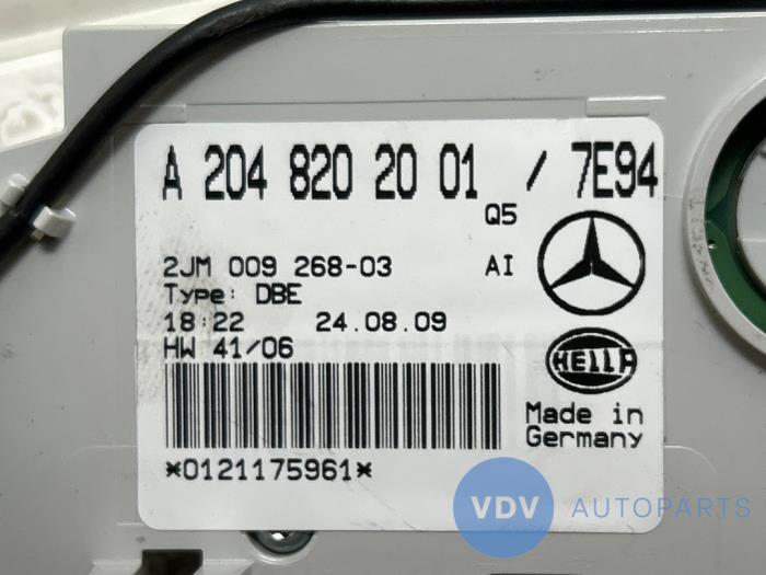 Oswietlenie wewnetrzne przód Mercedes C-Klasse