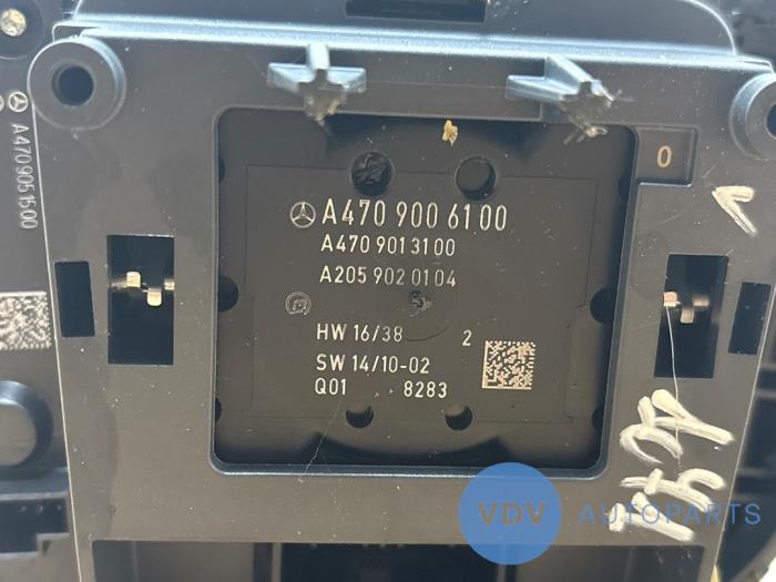 Commande ordinateur de bord Mercedes X-Klasse