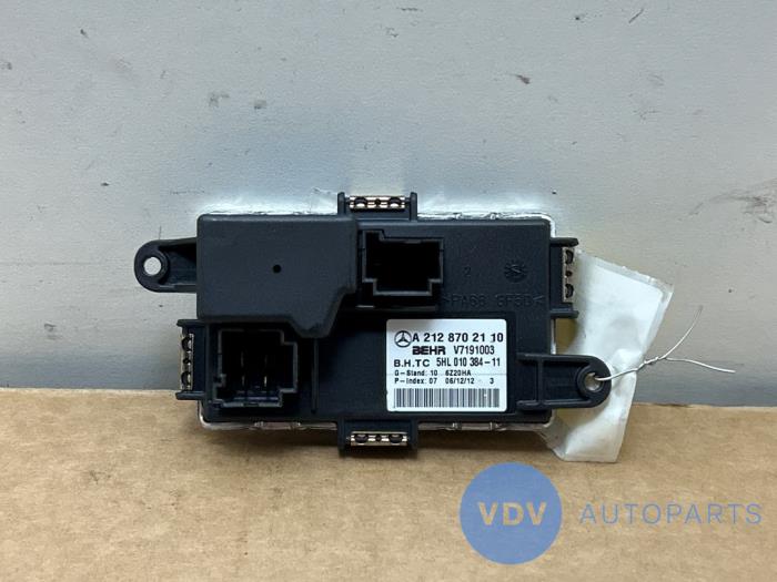 Heater resistor Mercedes E-Klasse