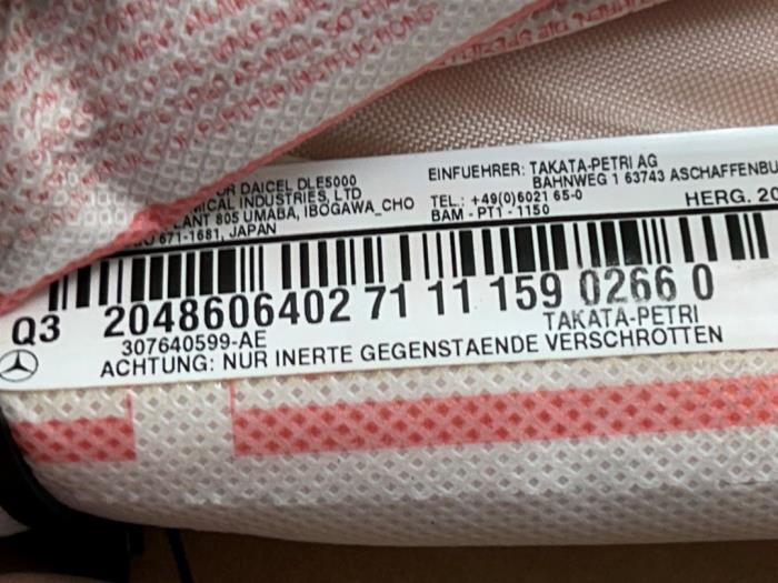 Airbag superior derecha Mercedes C-Klasse