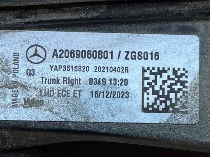 Taillight, right Mercedes C-Klasse