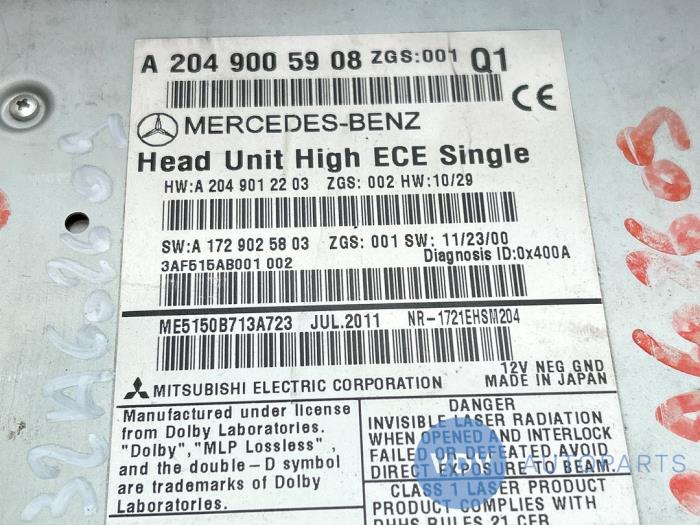 Radio Mercedes C-Klasse