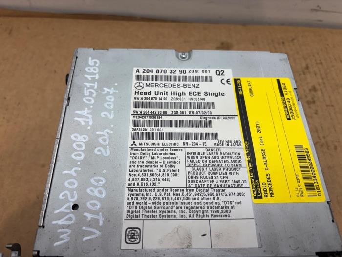 Radio Mercedes C-Klasse