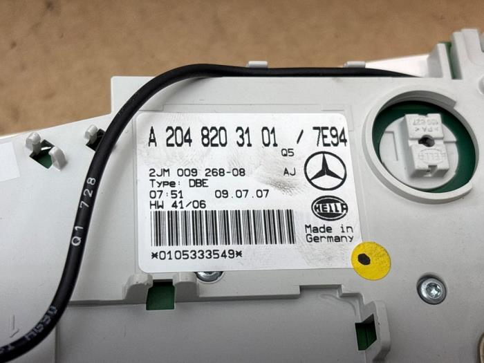 Eclairage intérieur avant Mercedes C-Klasse