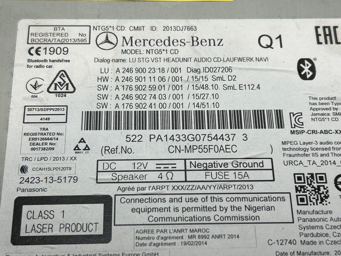 Radio Mercedes A-Klasse