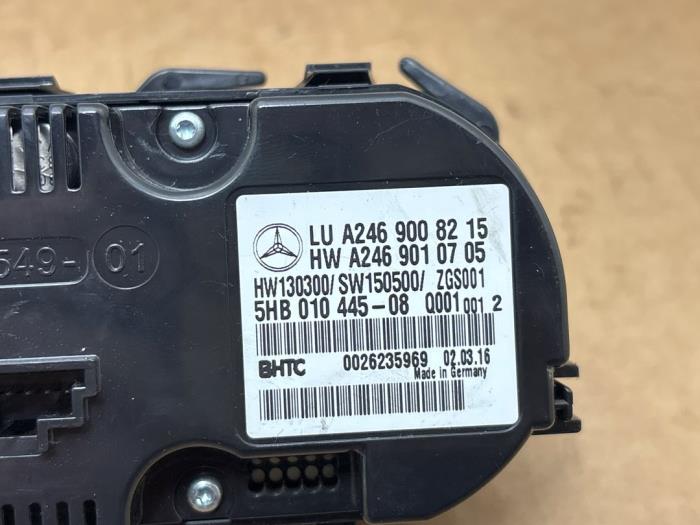 Panel sterowania nagrzewnicy Mercedes B-Klasse