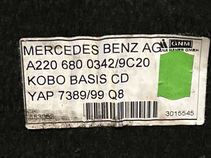 Kofferraum Matte Mercedes S-Klasse