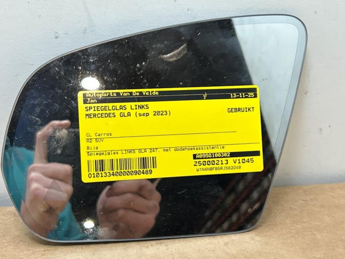 Szyba lusterka lewego Mercedes GLA