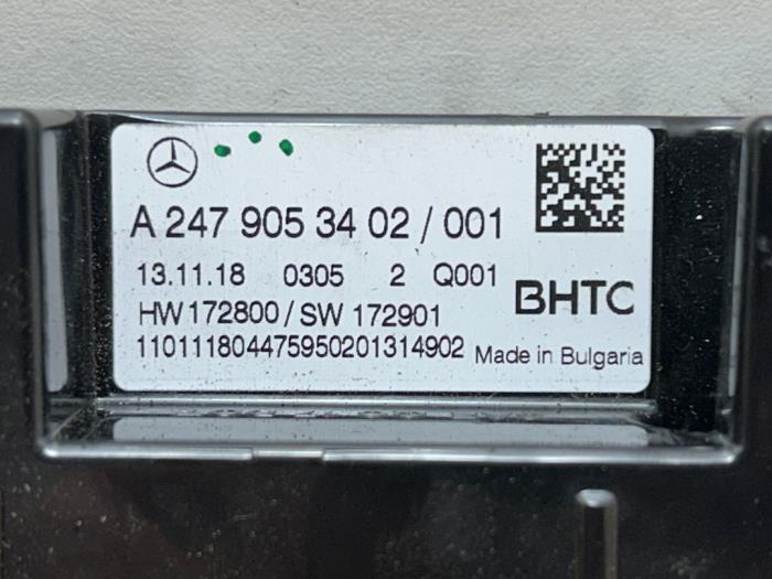 Panel sterowania nagrzewnicy Mercedes A-Klasse