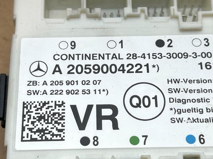 Module verrouillage central des portes Mercedes C-Klasse