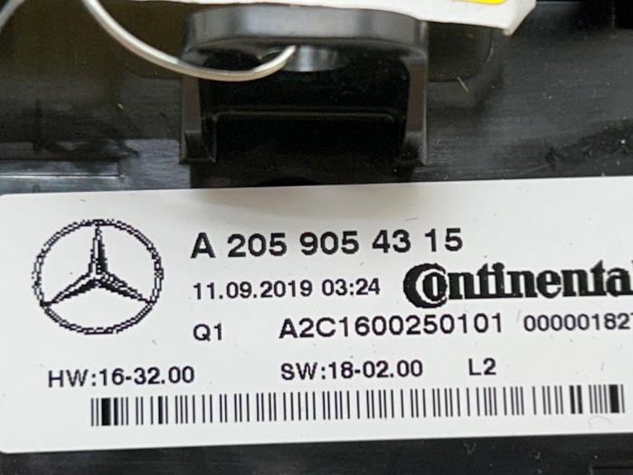 Kachel Bedieningspaneel Mercedes C-Klasse