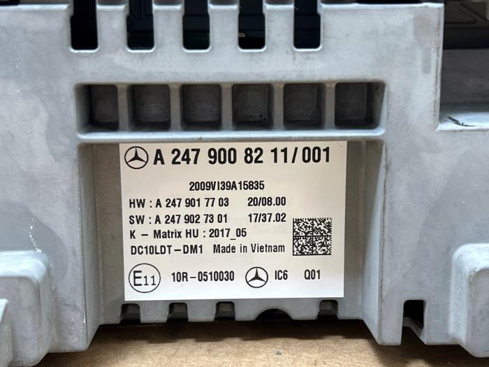 Affichage navigation Mercedes A-Klasse