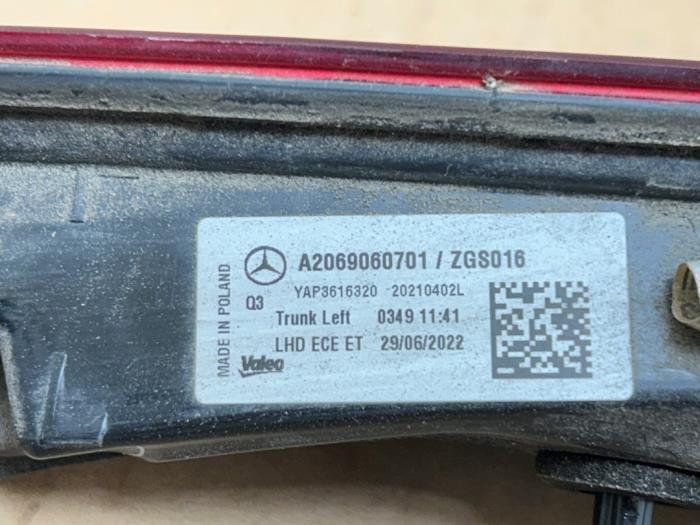 Taillight, right Mercedes C-Klasse
