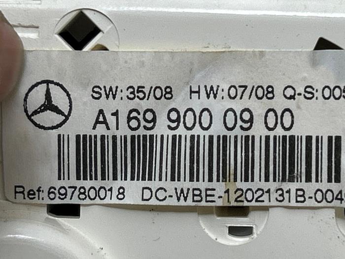 Panel sterowania nagrzewnicy Mercedes A-Klasse