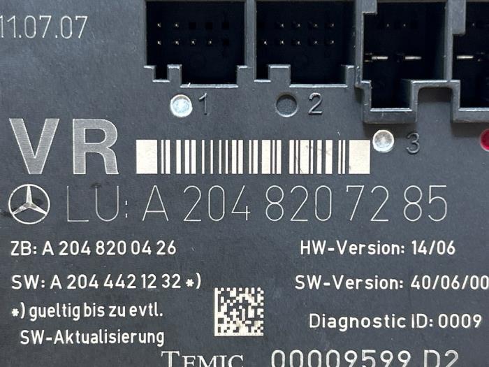 Module verrouillage central des portes Mercedes C-Klasse
