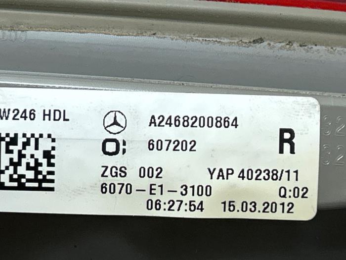 Tylne swiatlo pozycyjne prawe Mercedes B-Klasse