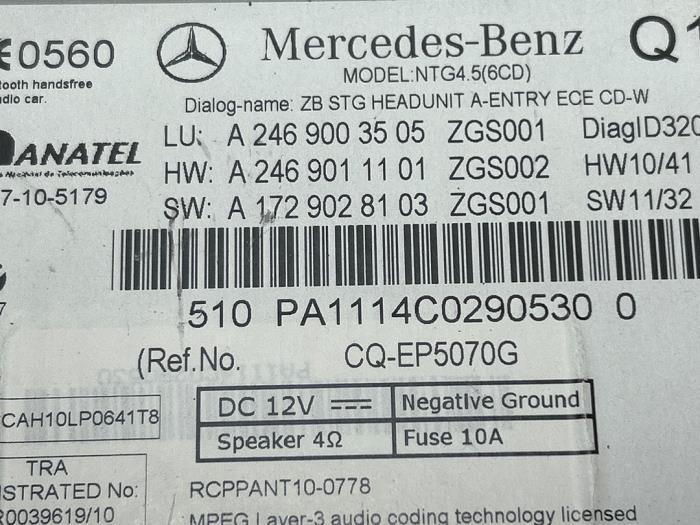 Radio Mercedes B-Klasse