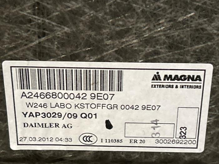 Kofferraum Matte Mercedes B-Klasse