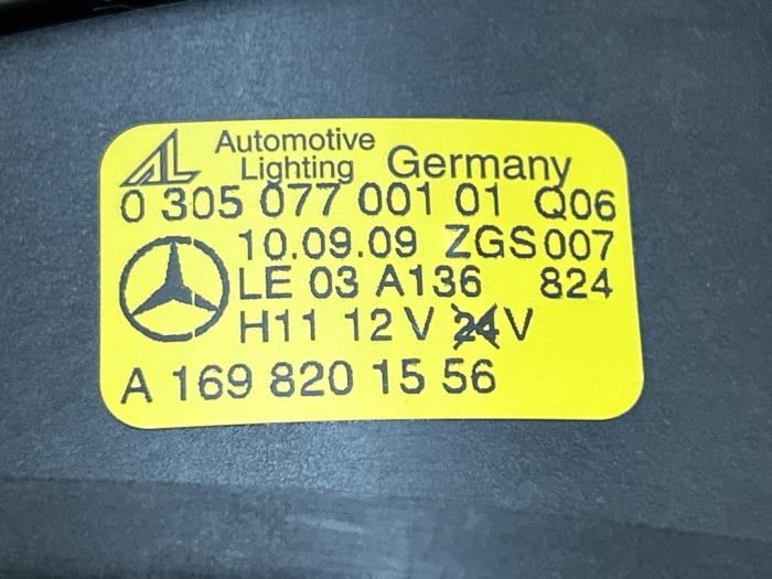Fog light, front left Mercedes A-Klasse