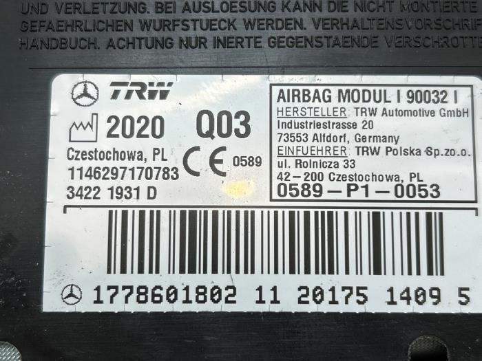 Airbag zijkant Mercedes A-Klasse