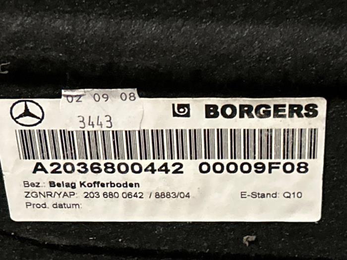 Boot mat Mercedes C-Klasse