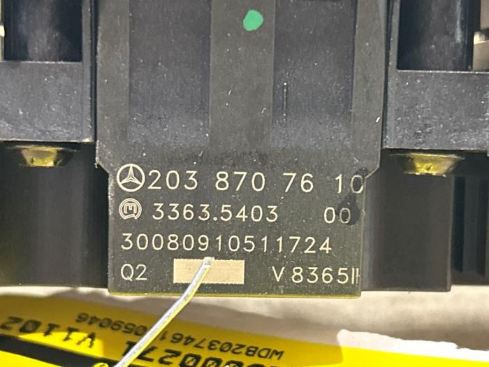 Commutateur éclairage d'urgence Mercedes C-Klasse