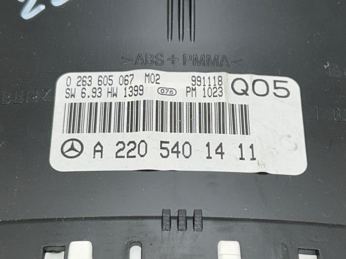 Odometer KM Mercedes S-Klasse