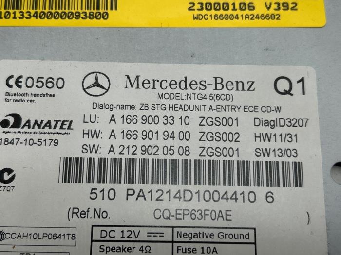 Radio Mercedes ML-Klasse