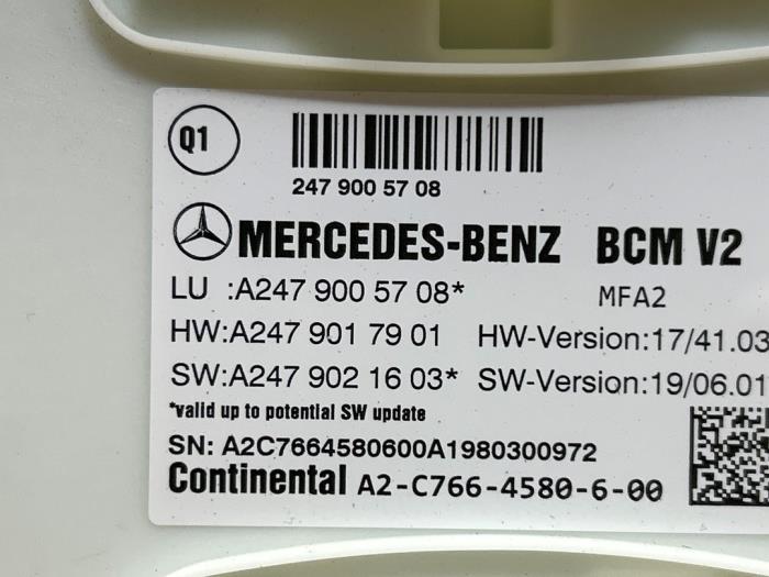 Módulo de confort Mercedes B-Klasse